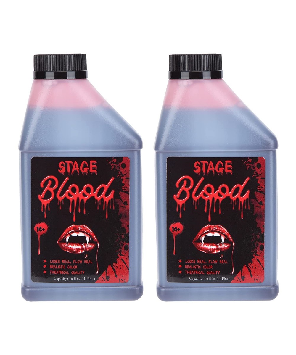 2 Pcs Halloween Fake Blood Vampire Blood 16 oz Pint of Blood Bottle for Halloween Makeup & Dress Up $38.30 Kids' Dress-Up Acc...