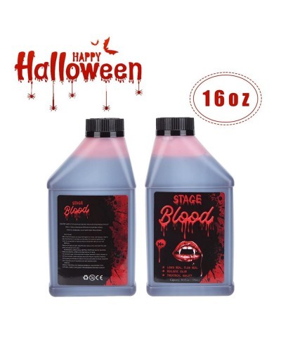 2 Pcs Halloween Fake Blood Vampire Blood 16 oz Pint of Blood Bottle for Halloween Makeup & Dress Up $38.30 Kids' Dress-Up Acc...