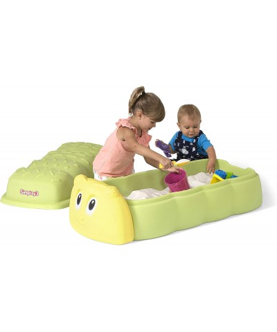 Caterpillar Sandbox with Lid Kids Plastic Sandbox with Lid for Outdoor Play and Indoor Sensory Play Made in USA $103.76 Sandb...