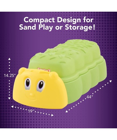 Caterpillar Sandbox with Lid Kids Plastic Sandbox with Lid for Outdoor Play and Indoor Sensory Play Made in USA $103.76 Sandb...