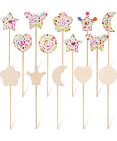 14 Pieces Make Your Own Princess Wand Magic Fairy Wand Stick Unfinished Wooden Sticks for Crafts Princess Crafts Wooden DIY W...