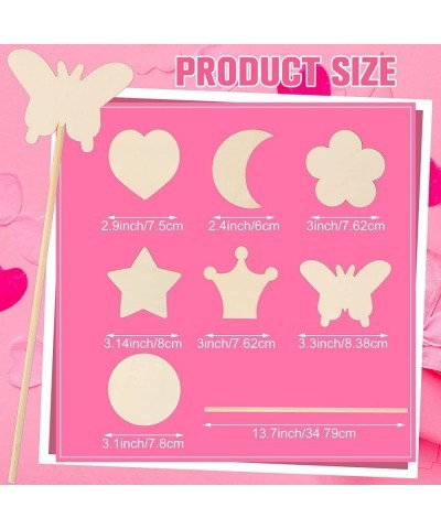 14 Pieces Make Your Own Princess Wand Magic Fairy Wand Stick Unfinished Wooden Sticks for Crafts Princess Crafts Wooden DIY W...