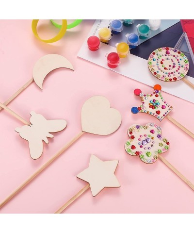 14 Pieces Make Your Own Princess Wand Magic Fairy Wand Stick Unfinished Wooden Sticks for Crafts Princess Crafts Wooden DIY W...