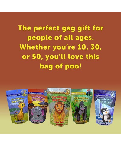 The Original Bag of Poo Lion Poop (Yellow Cotton Candy) for Novelty Poop Gag Gifts $16.64 Gags & Practical Joke Toys