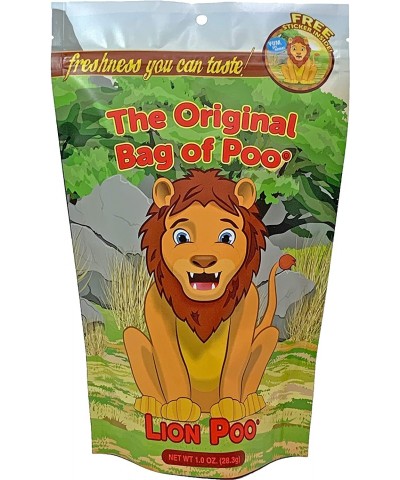 The Original Bag of Poo Lion Poop (Yellow Cotton Candy) for Novelty Poop Gag Gifts $16.64 Gags & Practical Joke Toys