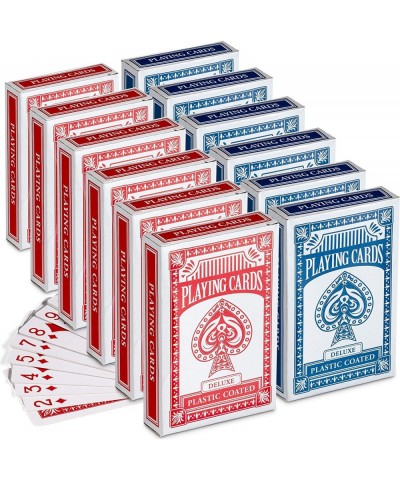 Playing Cards - (Pack of 12) 3.5 Inch x 2.25 Inch Decks of Playing Cards Travel Size Bridge Solitaire or Poker Cards or Novel...