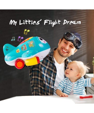 Baby Toys Airplane for 1 2 + Year Old Musical Toy for Toddlers with Lights Electronic Moving Aeroplane Baby Development Toys ...