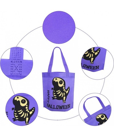 36 PCS Halloween Treat Bags for Trick or Treat Halloween Non-Woven Tote Bag in 6 Skeleton Designs Halloween Goodie Tote Bags ...