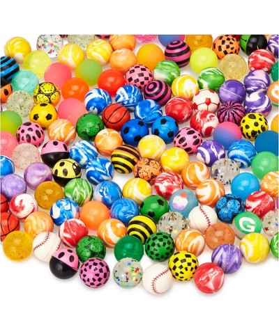 100-Pack Bouncy Balls Bulk Assorted Design 1.25" Rubber High Bouncing Balls for Kids Party Favors Carnival Prizes 1.25-Inch $...