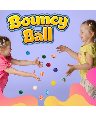 100-Pack Bouncy Balls Bulk Assorted Design 1.25" Rubber High Bouncing Balls for Kids Party Favors Carnival Prizes 1.25-Inch $...