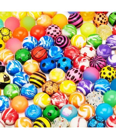 100-Pack Bouncy Balls Bulk Assorted Design 1.25" Rubber High Bouncing Balls for Kids Party Favors Carnival Prizes 1.25-Inch $...