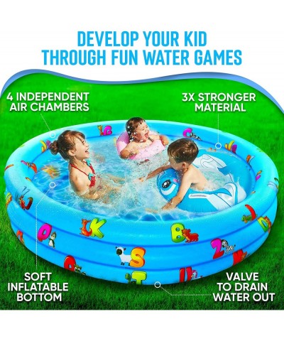 Inflatable Kiddie Pool for Kids - Kids Pools for Backyard - Swimming Pool for Kids Toddlers Baby - 3 Ring Pools for Inside an...