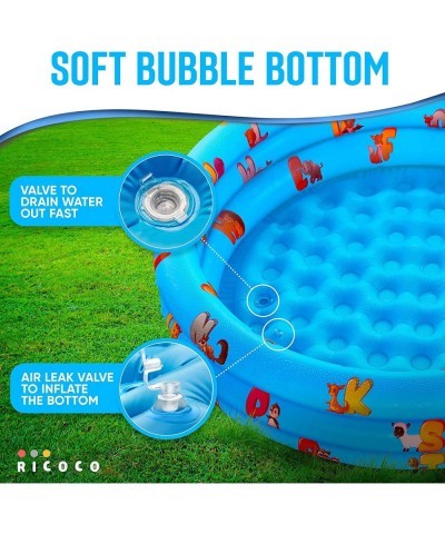 Inflatable Kiddie Pool for Kids - Kids Pools for Backyard - Swimming Pool for Kids Toddlers Baby - 3 Ring Pools for Inside an...