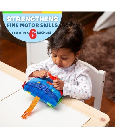 Buckle Toy - Boomer Square - Learning Activity Toddler Plane Travel Essential Toy - Develop Motor Skills and Problem Solving ...