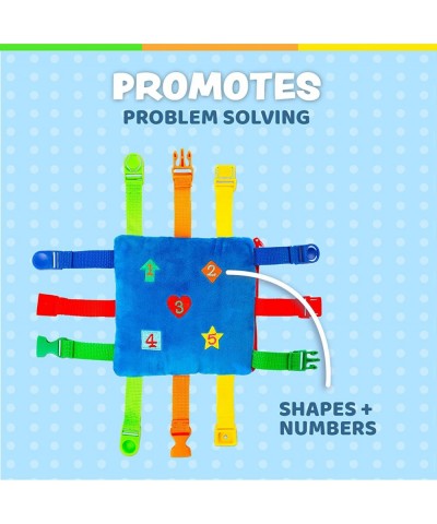 Buckle Toy - Boomer Square - Learning Activity Toddler Plane Travel Essential Toy - Develop Motor Skills and Problem Solving ...