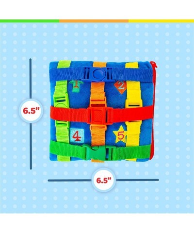 Buckle Toy - Boomer Square - Learning Activity Toddler Plane Travel Essential Toy - Develop Motor Skills and Problem Solving ...