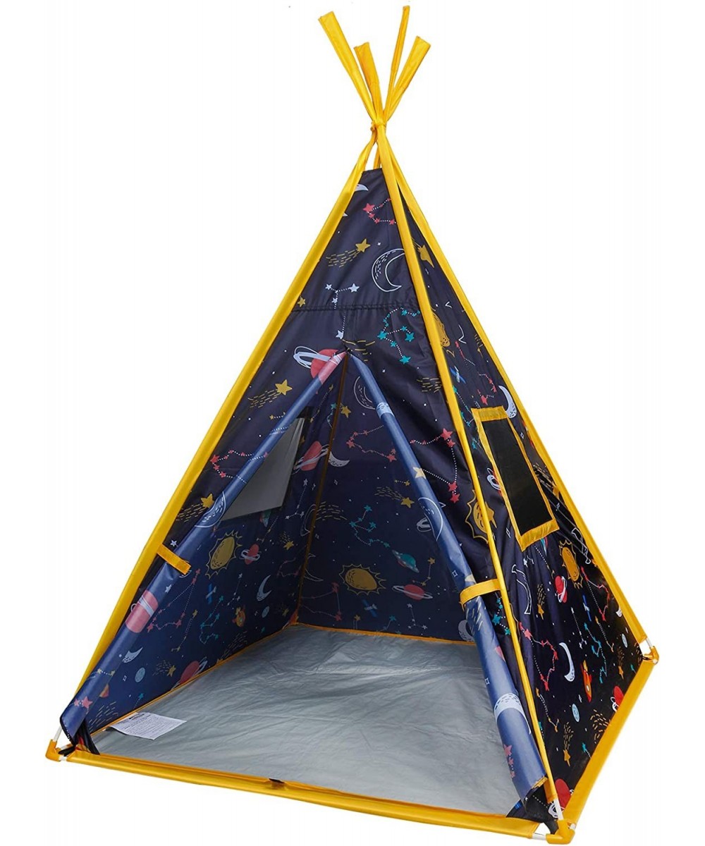 Kids Teepee Tent -44”x44”x61” Large Happy Hut Galaxy Space Kids Tent Indoor Outdoor Playhouse Tents for Boys and Girls Kids I...