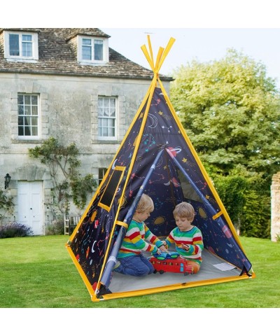 Kids Teepee Tent -44”x44”x61” Large Happy Hut Galaxy Space Kids Tent Indoor Outdoor Playhouse Tents for Boys and Girls Kids I...