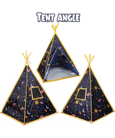 Kids Teepee Tent -44”x44”x61” Large Happy Hut Galaxy Space Kids Tent Indoor Outdoor Playhouse Tents for Boys and Girls Kids I...