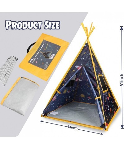 Kids Teepee Tent -44”x44”x61” Large Happy Hut Galaxy Space Kids Tent Indoor Outdoor Playhouse Tents for Boys and Girls Kids I...