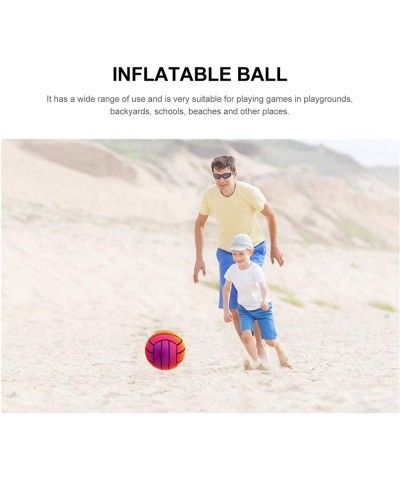 Inflatable Soccer Ball Kids Rainbow Sports Balls Interactive Basketball Soccer Ball for Kids Vinyl Balls for Kids and Toddler...