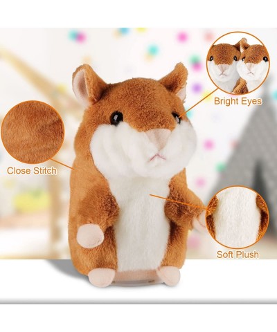 Talking Hamster Repeats What You Say Interactive Stuffed Plush Animal Talking Toy Early Educational Toy Toddler Toys for Age ...