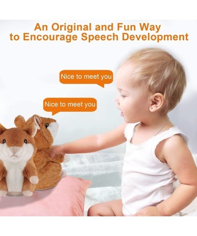 Talking Hamster Repeats What You Say Interactive Stuffed Plush Animal Talking Toy Early Educational Toy Toddler Toys for Age ...