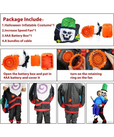 Halloween Inflatable Dinosaur Reaper Costume Kids Boys Girl Halloween Costume Blow Up Cosplay Party $94.73 Kids' Costumes