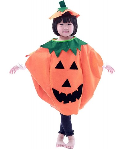 3PCS Pumpkin Costume for Kids Children Halloween Pumpkin Cosplay Party Clothes and Hat $18.14 Kids' Costumes