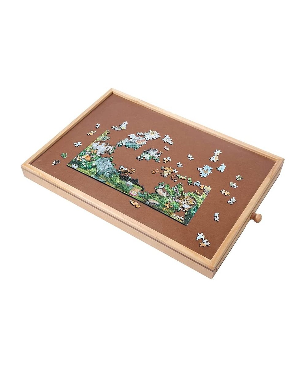 Puzzle Tables for Drawers 300 Pieces Jigsaw Puzzle Board 12X 17.3in Portable Puzzle Plateau with Storage Drawers Smooth Fiber...