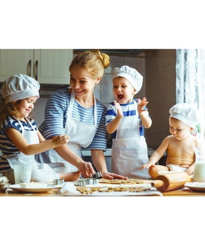 8 Pieces Kid Apron Adjustable Children Chef Apron with Pocket for Cooking Baking (White M for 7-13 Age) $44.12 Toy Kitchen Pr...