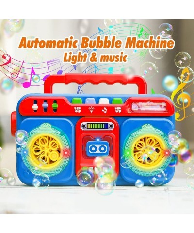 Bubble Machine Portable Automatic Bubble Machine for Kids 5000+ Bubbles/Min Bubble Toys with Music & Light Indoor/Outdoor Gam...