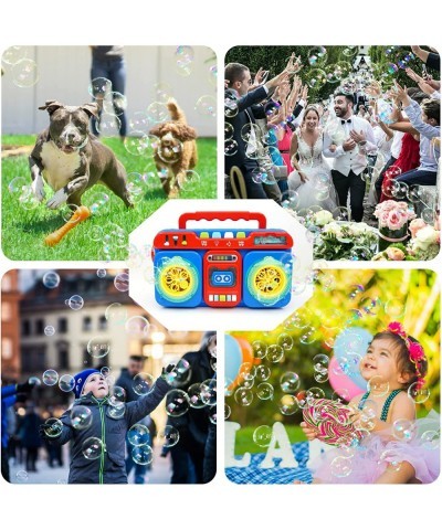 Bubble Machine Portable Automatic Bubble Machine for Kids 5000+ Bubbles/Min Bubble Toys with Music & Light Indoor/Outdoor Gam...