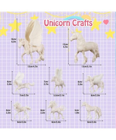 Unicorn Painting Kit for Kids DIY 8 Unicorn Figurines Arts and Crafts Drawing Toy with 3D Castle Play Mat for Kids Age 4-8 Un...