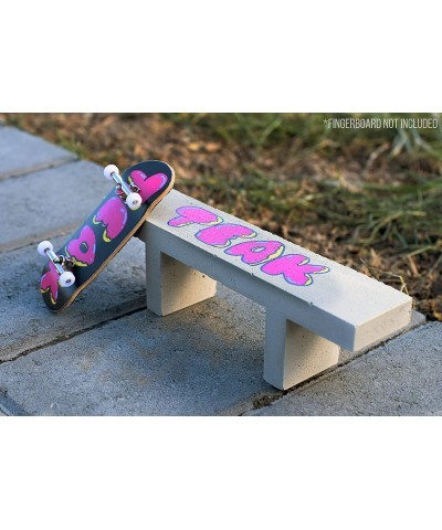 Concrete Fingerboard Bench Full Color Logo Graphic - 7" Long 1.5" Wide 2" Tall - 1:12 Scale $62.60 Finger Toys