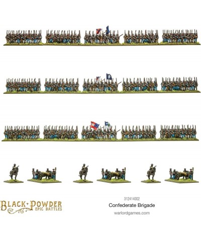 Warlord Black Powder Epic Battles American Civil War Confederate Brigade Military Table Top Wargaming Plastic Model Kit 31241...