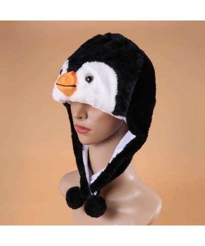 Kids Penguin Hat Plush Animal Hat Costume Winter Hat Warm Children Hat Headwear Christmas Xmas Gift $31.62 Kids' Dress-Up Acc...