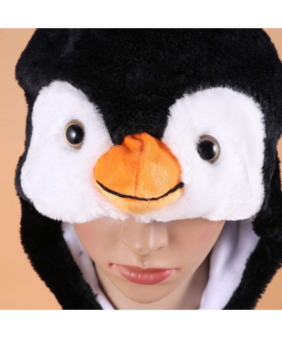 Kids Penguin Hat Plush Animal Hat Costume Winter Hat Warm Children Hat Headwear Christmas Xmas Gift $31.62 Kids' Dress-Up Acc...