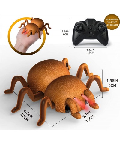 Remote Control Spider Kids Toys Realistic Wall Climbing RC Spider Toys with LED Light Toys for 3 4 5 6 7 8 9 10 11 12+ Year O...