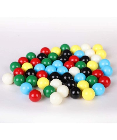 9/16 in Game Replacement Marbles 60pcs Solid Color Game Balls for Chinese Checkers Aggravation Game Marble Run Marble Games(6...