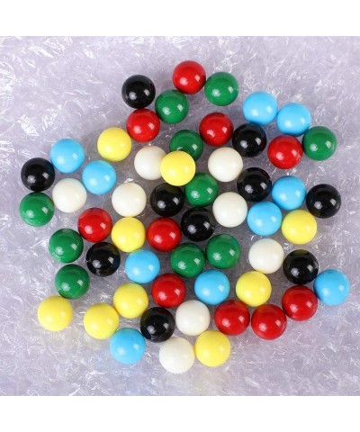 9/16 in Game Replacement Marbles 60pcs Solid Color Game Balls for Chinese Checkers Aggravation Game Marble Run Marble Games(6...