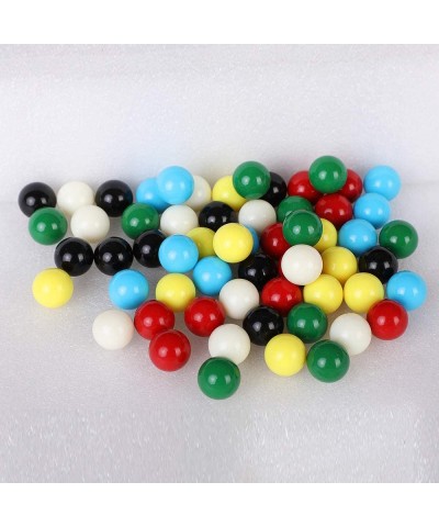 9/16 in Game Replacement Marbles 60pcs Solid Color Game Balls for Chinese Checkers Aggravation Game Marble Run Marble Games(6...