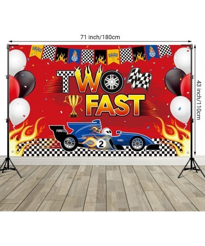 Two Fast Backdrop Two Fast Birthday Decorations Racing Theme Party Decorations Racing Car Second Birthday Photography Backgro...