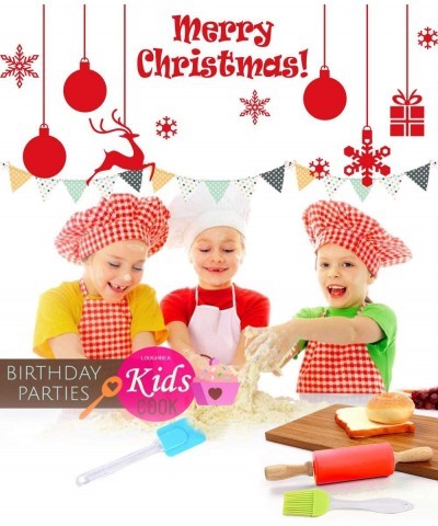 Kids Baking Set Real Cooking Kit Supplies with Kids Apron Chef Hat Oven Mitt Recipes and Kitchen Accessories Tools for Toddle...