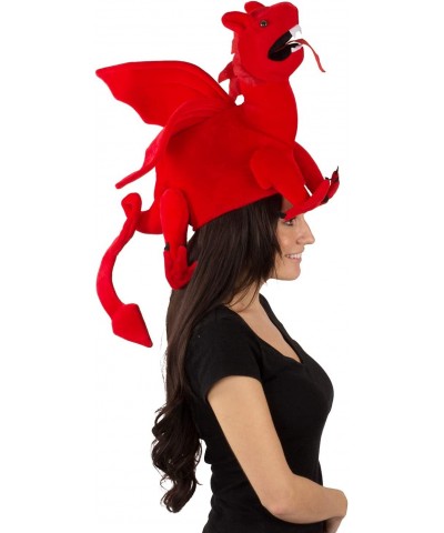 Dragon Hat - Dragon Costume - Novelty Hats - Red Dragon Hat $32.66 Kids' Party Hats