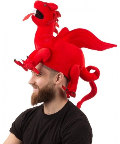 Dragon Hat - Dragon Costume - Novelty Hats - Red Dragon Hat $32.66 Kids' Party Hats