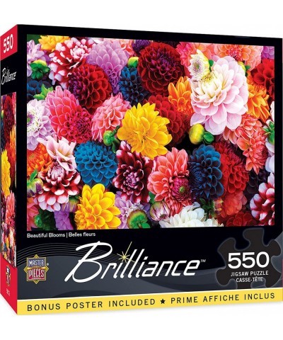 550 Piece Jigsaw Puzzle for Adults Family Or Kids - Beautiful Blooms - 18"x24 $27.39 Jigsaw Puzzles