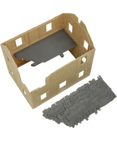 BMC WW2 Bombed French Farm House - Plastic Army Men Playset Accessory $23.77 Play Figure Playsets