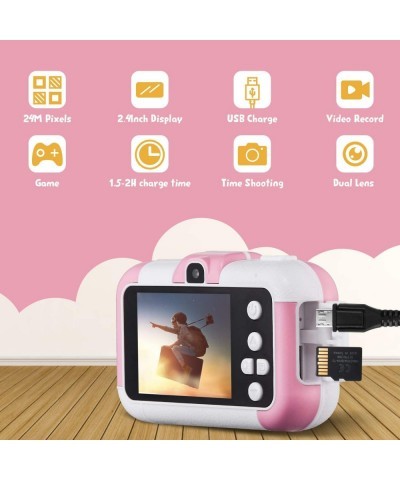 Kids Camera Children Digital Selfie Video Camcorder 1080P Dual Lens 2.4 Inch HD Birthday Christmas Electronic Gifts Toys for ...