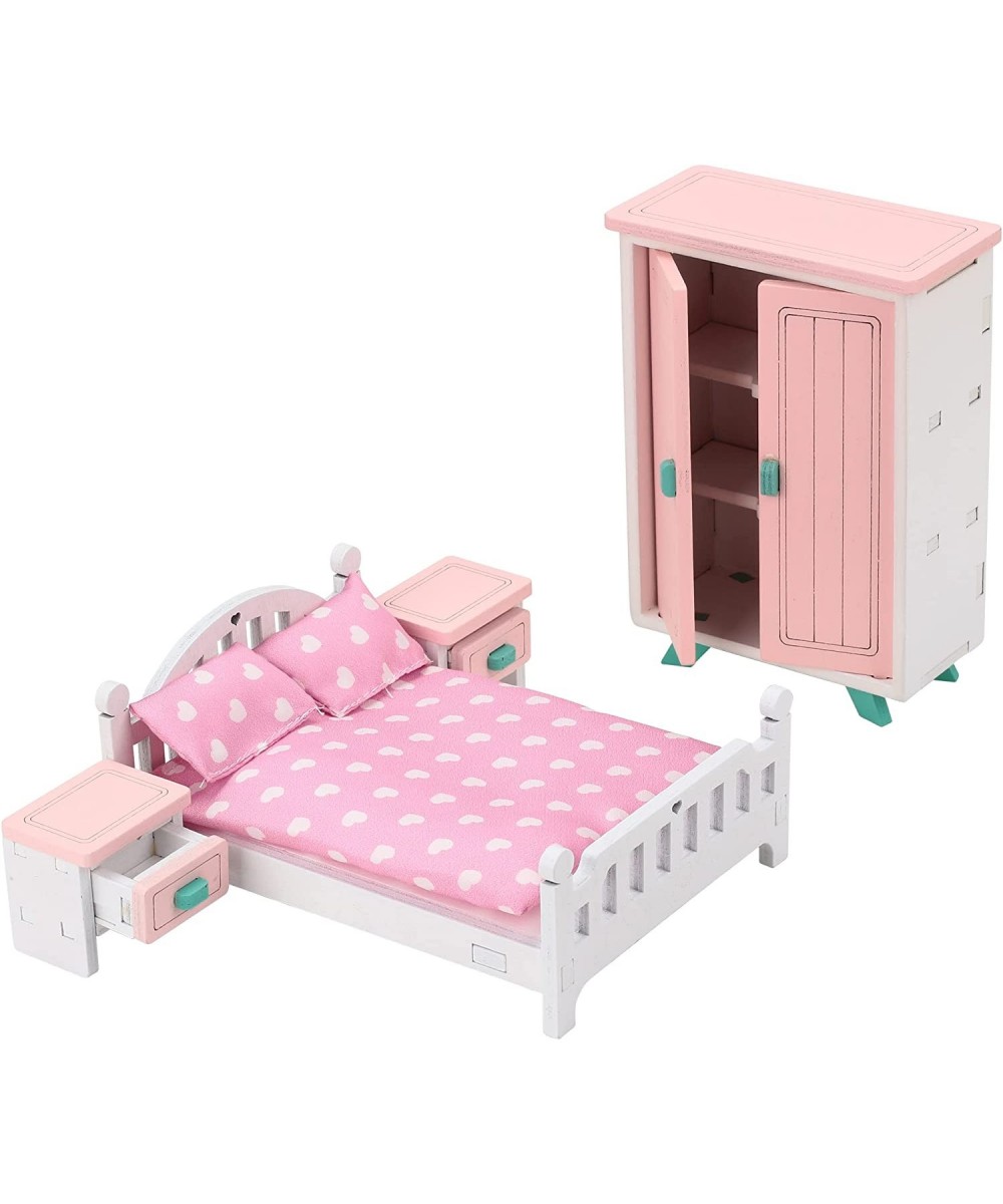 Bedroom Pretend Wooden Toys with Dollhouse Playset Decoration Accessories for Kids Intellectual Education Gift(LT226) $25.06 ...